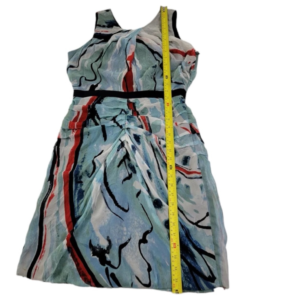 Diane Von Furstenberg Paradis Silk Chiffon Mini Dress Size 8 US - Picture 8 of 13